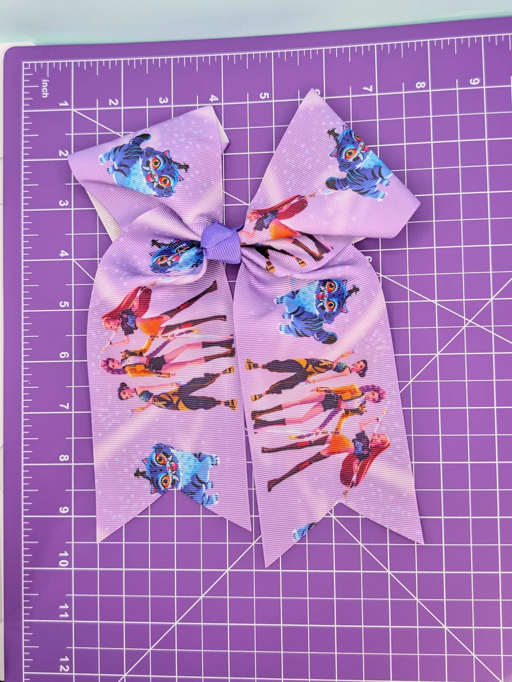Girls Purple Kpop Demon Hunters Huntrix Hairbow